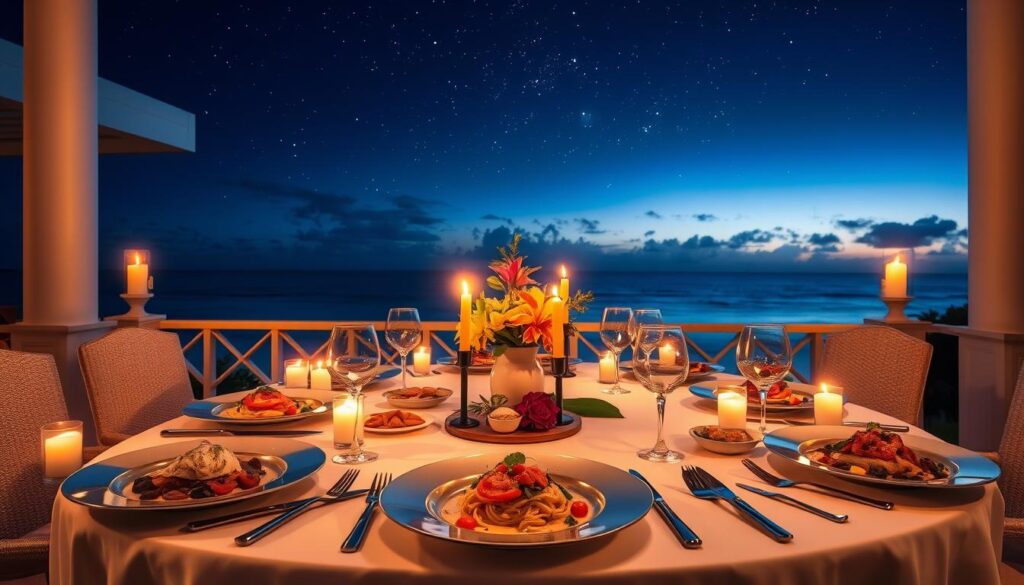 Gourmet dining experience